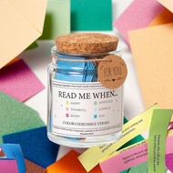 Daily Bible Promise Jar Handmade Bible Verse Jar for Women - Colorful Scripture Notes for Healing