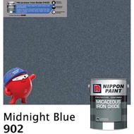 SINAR NIPPON 5 LITER 902 MIDNIGHT BLUE MATT METAL PAINT Micaceous Iron Oxide MIO/ CAT MINYAK PINTU PAGAR GRILL BESI MATT