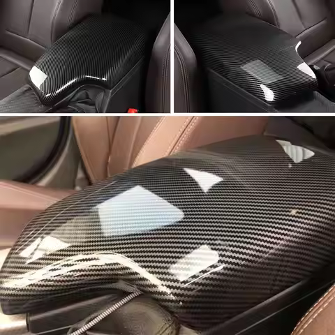 Center Console Armrest Box Trim Cover ABS Carbon Fiber Style for BMW 3 Series F30 F31 320i 328i 330i