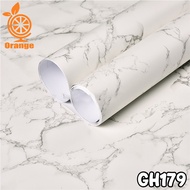 COD - Wallpaper Sticker Dinding Motif Marmer Putih GH179 Premium Quality Wallstiker Dekorasi Rumah