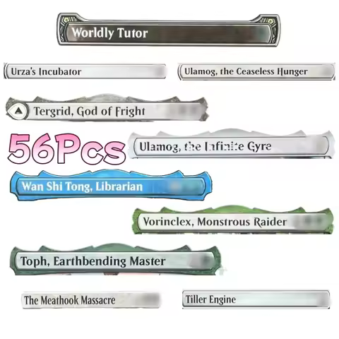 JK‑Holo2 Holographic Laser Foil 56Pcs Fantasy Characters & Items Hobby Casual Collectible Game Card 