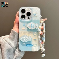 Case for IPhone 16 13 15 11 12 14 Pro Max XR 15 16 8 7 Plus XS X Max Cute Ocean Fish Love Bow New Im