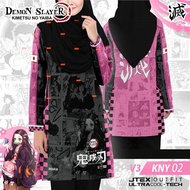 DJ Sport Jersey Demon Slayer Jersey Anime Girl & Dewasa Unisex T-Shirt / Size:XS-3XL / Baju Jersi Le