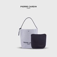 Pierre Cardin Women's Pleated Fabric Bucket Bag