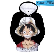 One Piece Anime Hoodies Pullovers Gril Hooded Long Sleeve Print One Piece Mens Sweatshirts Hoodie