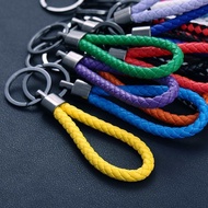 Hand-Woven Leather Key Chain Couple Creative Key Ring Car Key Rental RoomdiyKey Chain Men and Women