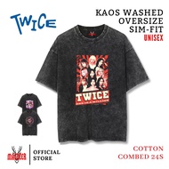 MACDEER Twice T-shirt Korean GroupGirl Oversize washed t-shirt Stonewash T-shirt TWICE Edition 1-5