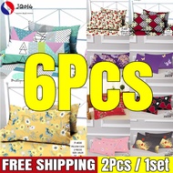【Free Shipping 】6pcs Pillow Cases Punda No With Zipper Sale Makapal Pillow Case Cover 6pcs Punda Sal