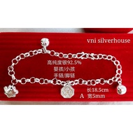 925 Silver Bracelet Adjustable Bracelet for Kids 925纯银宝宝脚链 出入平安脚链