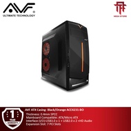 AVF ATX Casing with PSU 500W 20+4pin USB3.0+Audio Sata*2 cable Black Green ACEX231-BG / Black Orang