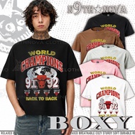 24H SHIP N9THNOVA Chicago Bulls 1996 Bull Graphic boxy drapey Streetwear tee 4