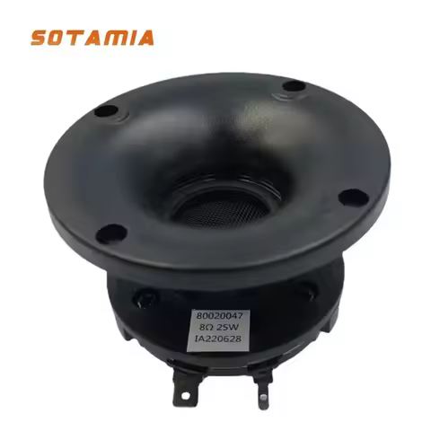 SOTAMIA 2Pcs Portable Audio Tweeter Speaker Driver 8 Ohm 25W 80MM Horn Tweeter Outdoor Speaker Home
