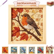 NECKLACEMASK Fabric Mosaics Kit, Handmade No-Sew Design Kinusaiga Fabric Art Kit, Creative Premium F