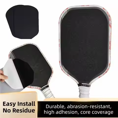 2Pcs Universal Pickleball Paddle Surface Sticker Non-slip Enhances Spin Paddle Grit Surface Tape Abr