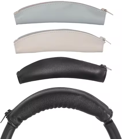 Headband Cover for Anker Soundcore Q45 Q30 Q35 Headphones Protein Leather Zippered Headband Cover fo