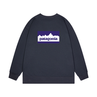 Patagonia Patagonia เสื้อคอกลมคู่ฤดูใบไม้ร่วงและฤดูหนาวคู่แบบดั้งเดิมนำเข้าคลาสสิกเสื้อขนแกะลายทหารช
