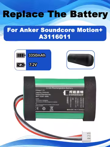 7.2V PA19 Replacement Battery For Anker Soundcore Motion +Plus Bluetooth Speaker Pay attention to th