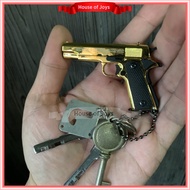 [Ready Stock] Keychain Premium Quality Pubg Colt M1911 full metal key chain toy model. Cannot shoot.
