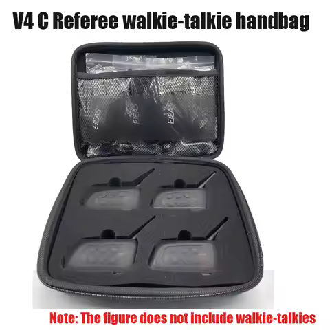 4 Users Football Referee Intercom Headset handbag for EJEAS V4C Full Duplex Bluetooth Headphone Socc