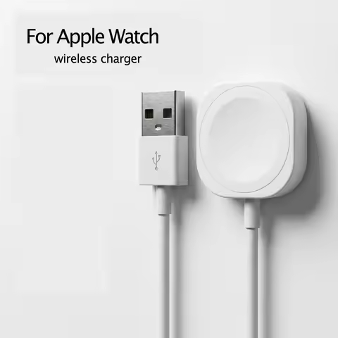 2.5W Magnetic Wireless Charger for Apple Watch Ultra 9 8 7 6 5 SE Portable USB A Type C Charging Cab