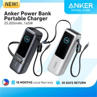 Anker Power Bank 25000mAh 165W Ultra-Fast Portable Charger with Built-In and Retractable USB C Cable