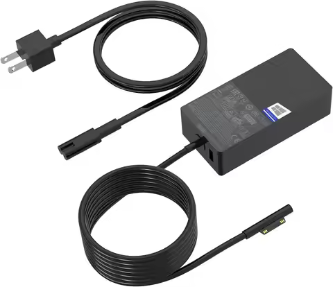 65W102w Surface Pro Charger for Microsoft Surface Pro +, 7, 6, 5, 4, 3, X, Windows Surface Laptop 5,