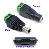 A23 DC Jack Adapter Plug Power Female Connector Male Socket 5.5mm x 2.1mm LED extension DIY Ready St