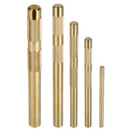 Brass Drift Punch Tool Set 5 Piece with 1/4 Inch 3/8 Inch 1/2 Inch 5/8 Inch 3/4 Inch Brass Drift Pun