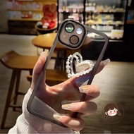 Luxury 3D Pearl Love Heart Phone Case For Motorola Moto G86 G85 G84 G77 G75 G67 G64 G60 G56 G54 G06 