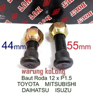 BON japan Wheel Bolt TOYOTA Kijang Innova Avanza Xenia Rush Terios Zebra L300 Kuda Taft Gran Max 12x