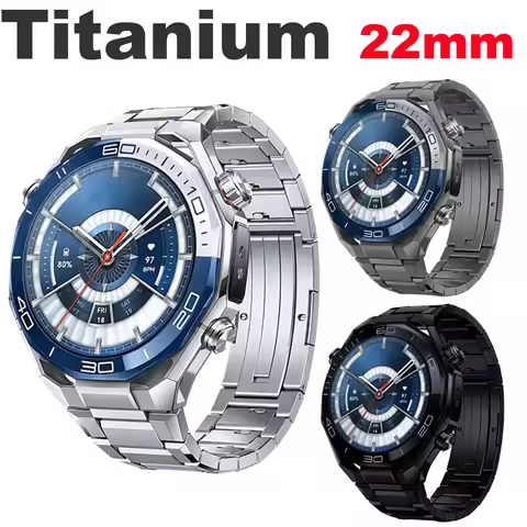 22MM Quick-Release Titanium Strap For HUAWEI WATCH Ultimate 1/2/Buds Bracelet For Huawei Watch 5 4/G