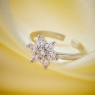 Hyl Jewelry 40J Cincin Titanium Anak Anak Emas Perempuan Laki Laki Insial Kupu Gambar Love Anti Kara