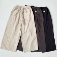 全新日本Danton鬆緊腰麻休閒褲Danton trousers Danton 長褲 Danton褲