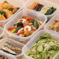 日本inomata 日本製方形可冷藏微波保鮮盒9件組