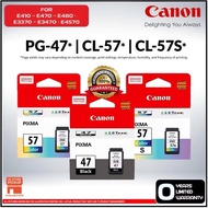 Canon PG-47 / CL-57 / CL-57S Ink Cartridges Genuine Replacement For E410 E470 E4570 E480 E3170