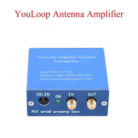 Passive Magnetic Loop Antenna 250mW 10KHz-300MHz HF/VHF Low Loss 0.28dB No Tuning SMA/BNC/3.5MM Audi