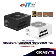 GIGABYTE UD750GM / UD850GM / UD1000GM 80PLUS GOLD ATX 3.0 PCIe 5.0 Full Modular Power Supply (750W/8