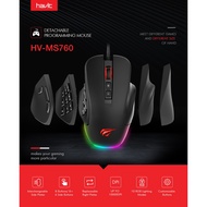 Havit Gaming Mouse 10000 DPI Wired Mice with 14 Programmable Buttons Interchangeable Side Plates