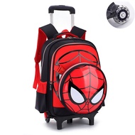Childrens Six-wheel Trolley Schoolbag Primary School Boys 6-12 Years Old 2-5 Grade  Detachable Light