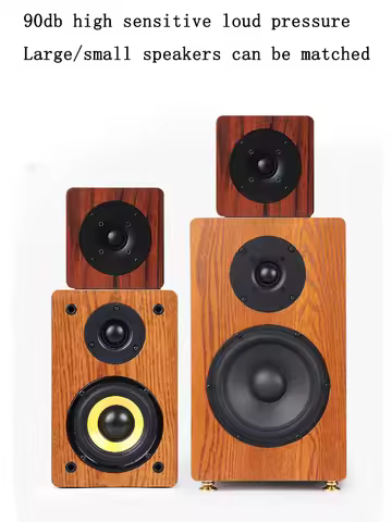 T1 Super Tweeter Speaker 4 Inch Silk Dome Driver Speakers 25KHz Response Sealed Cabinet For HiFi Sou