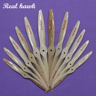 Real hawk Wooden Beech Propeller High Efficiency For Airplane Nitro Engine 13x4 13x5 13x6 13x7 13x8 
