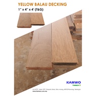 Balau Wood Decking (T&amp;G) - 1" x 4" x 4ft - ( Kayu Balau Papan Lidah )