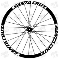 Sticker SANTA CRUZ 02 Sticker Rims Rim Rim Mtb Downhill Sticker Width 2cm &amp; 3cm For 26 27.5 &amp; 29