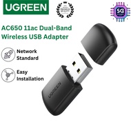UGREEN USB WiFi Adapter AC650 5G 2.4G WiFi Receiver Dongle Mini Wireless USB Computer