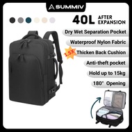40L Travel Backpack Expandable Waterproof Laptop Bag 16 Inch Men Women Nylon Cloth Bagpack Beg galas