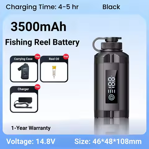 14.8V 3500mAh Reel Fishing Electric Reel Battery with Digital Display for Daiwa Shimano Seaborg