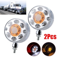 Fast ship⚡ 1Pair 3'' Truck Trailer Side Truck Mirror Light 24V 26LED For SCANIA truck