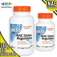 NAC Detox Regulators 600 mg Doctors Best 60 or 180 Veggie Caps N-Acetylcysteine Molybdenum