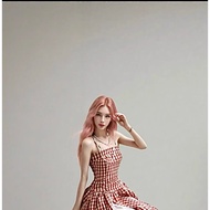 PASS Red Striped Maxi Dress