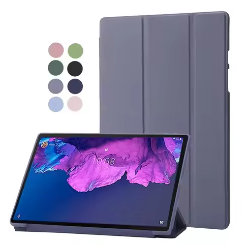 For Lenovo Tab P11 TB-J606F Case 11 inch Folding Stand Soft Silicone Back Cover for Lenovo Tab P11 P